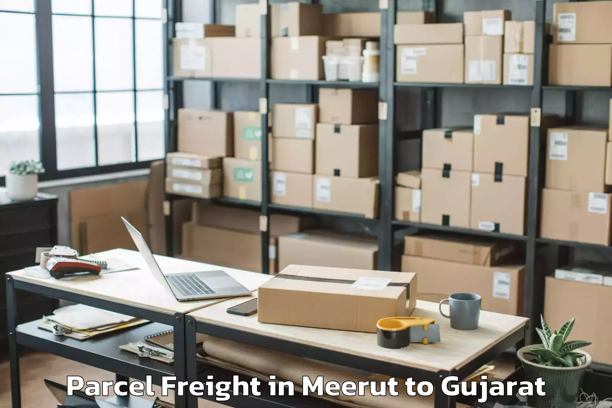 Trusted Meerut to Naroda Parcel Freight